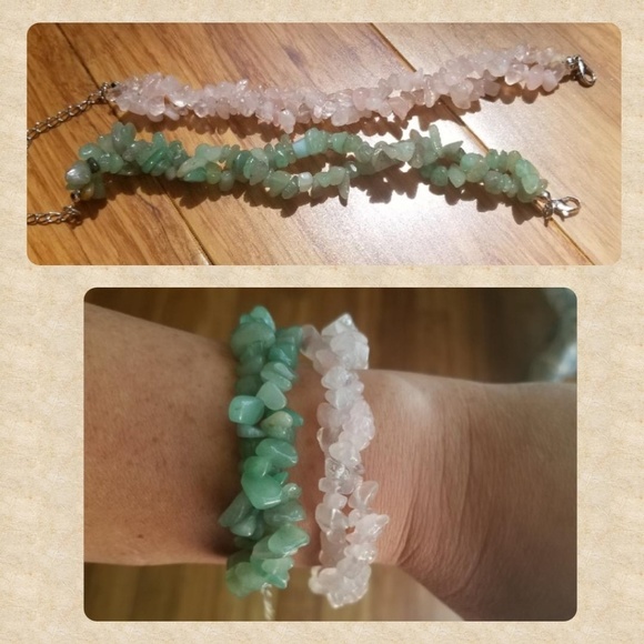 NWT Natural Stone Twist Bracelets - Picture 2 of 3